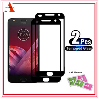 Kit 2 Película de Vidro 3D Anti Queda Motorola Z2 Play/Z3 Play