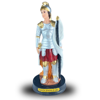 Escultura Imagem Santa Joana Darc 14x6cm em Resina REF 15132 em Oferta na Shopee