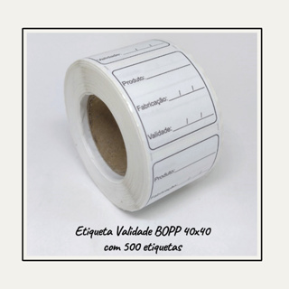 Etiqueta BOPP Para Alimentos Congelados Manipulados Validade Anvisa 500 Etiquetas em Oferta na Shopee