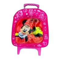 Mochila de Rodinha Rosa Pequena da Ratinha Menina. Promoção - Envio Imediato