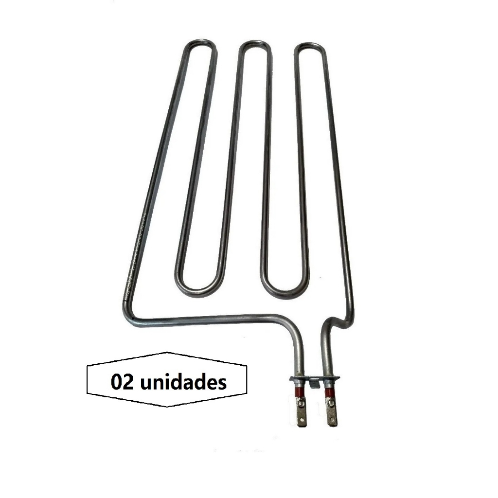 Kit com 02 unid. Resistência Para Churrasqueira Fischer Grill 1800w 127V ou 220V