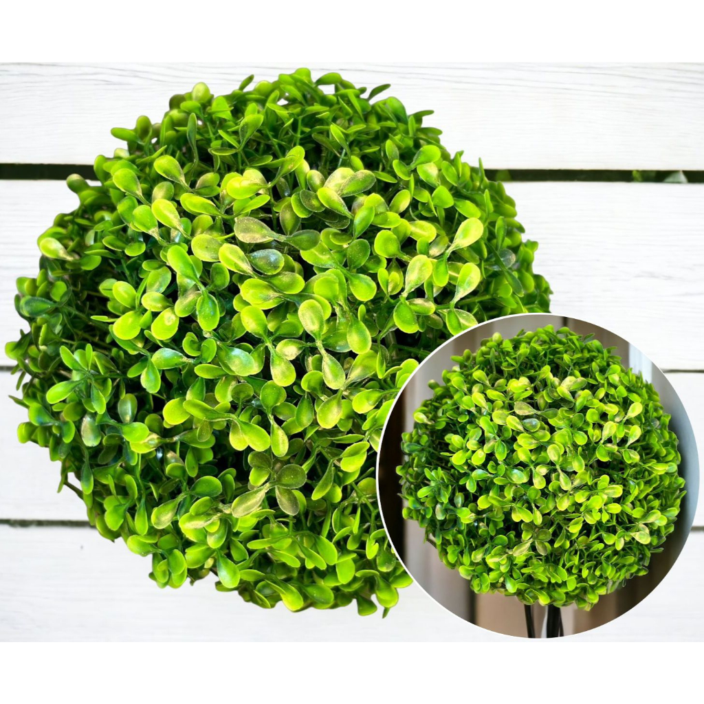 Buchinho Artificial 23 Cm Verde Claro Bola De Grama Topiaria em Oferta na Shopee