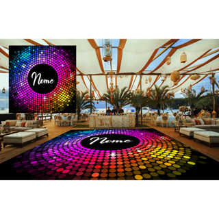 painel de festa tapete pista de dança em lona fosca discoteca 15 anos casamento debutante 150 CM X 150 CM