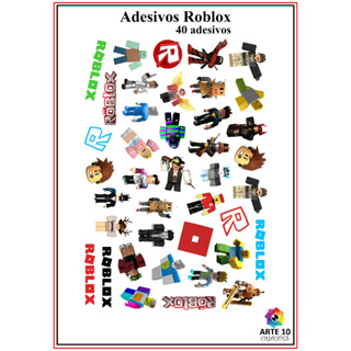ADESIVOS ROBLOX - AUTO COLANTE - CARTELA em Oferta na Shopee