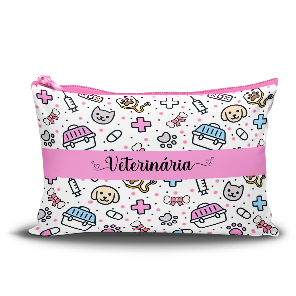 Necessaire Simples Veterinária Bolsa Organizadora