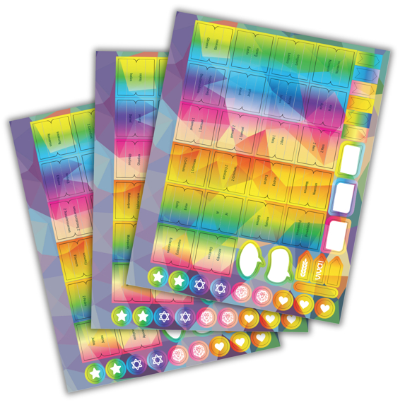 Abas Adesivas Marcador Índice Para Bíblia Com Adesivos Extras - Arco Íris de Deus em Oferta na Shopee