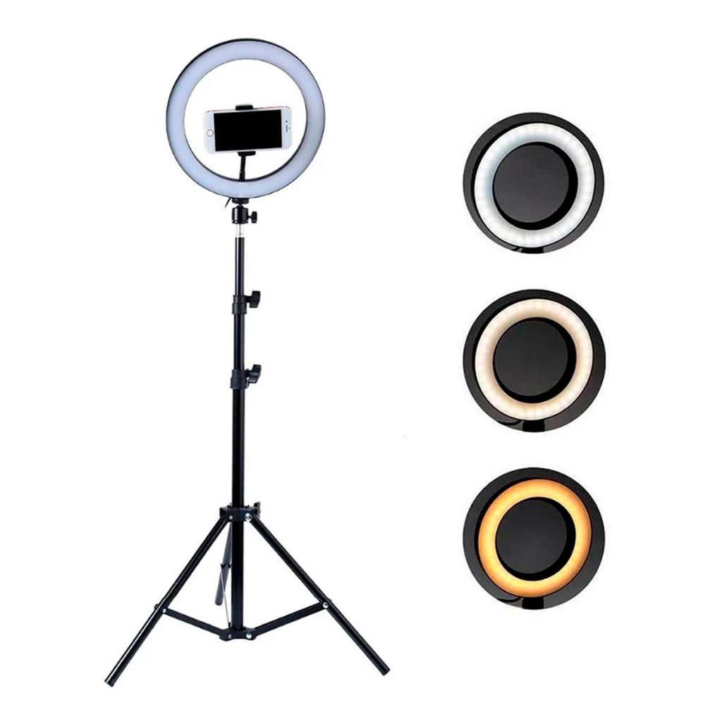 Tripé Iluminação Led 2 Metros Universal Para Equipamento Fotográfico Câmera Celular Ideal Para Estúdio Fotográfico