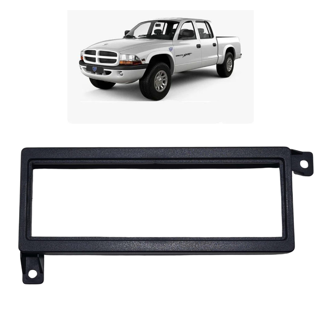 Moldura 1 Din Para Radio Cd Multimídia Painel Dodge Dakota