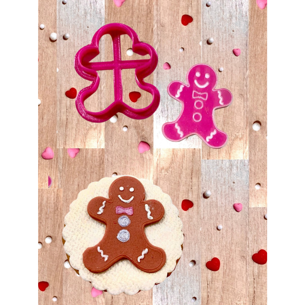 CM20 Cortador e marcador natal ginger bread confeitaria pasta americana