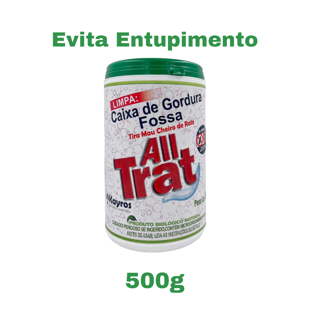 Limpa Fossa Biodigestora E Caixa De Gordura All Trat- 500g