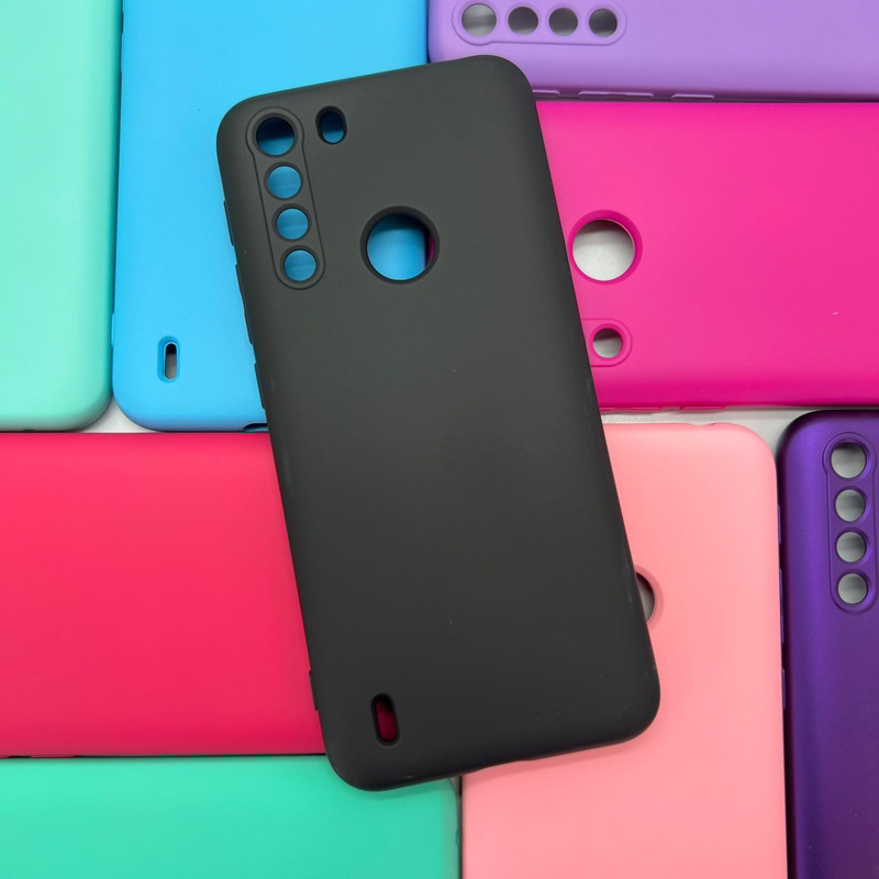 Capa Para Motorola Moto One Fusion Kit Capa + Película 3D ou Só 1 Capinha Aveludada em Oferta na Shopee
