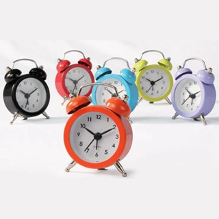 Mini relógio despertador de mesa Redondo Colorido kit com várias unidades