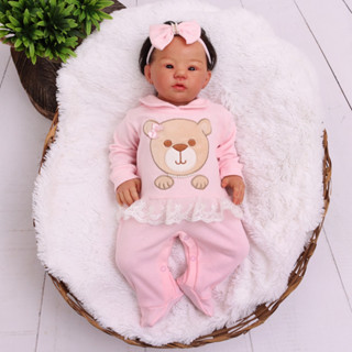 Macacão Para Bebê Ursa Menina 100% Algodão Macio e Confortável