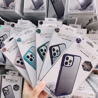Capa Space Fosca Resistente Borda Colorida Para Iphone 2