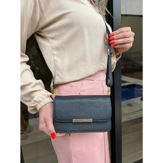 Bolsa Feminina Croco de Ombro transversal Super Promoção Envio Imediato!