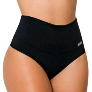 Kit 3 Calcinha Cinta Cós Alto Modeladora Ajusta Barriga - Stela
