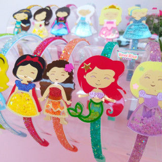Tiara de princesa, arco colecionável com princesa da Disney, Branca de Neve, Ariel, Aurora, Alice, Moana, Rapunzel, Cinderela, Tiana, Jasmine, Sofia, Bela, Elsa e Anna, todas com brilho lindas!