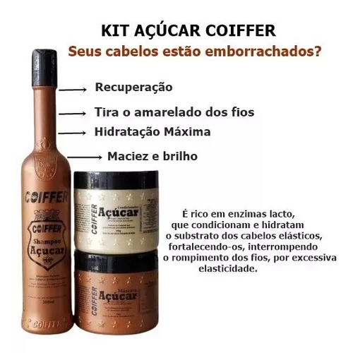 Kit Cliente Açúcar Coiffer 3 Unidades