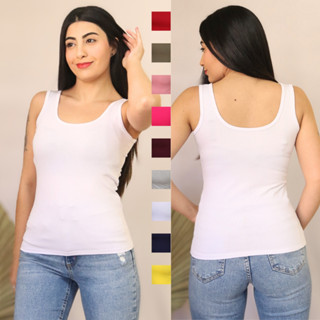 Blusa regata feminina alça grossa malha fria basica lisa dia a dia diversas cores