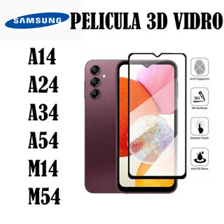 Película De Vidro 3D Samsung Galaxy A14/A24/A34/A54/M14/M54/A14/A24/A34/A54 Protetor da Tela Cobri Tudo
