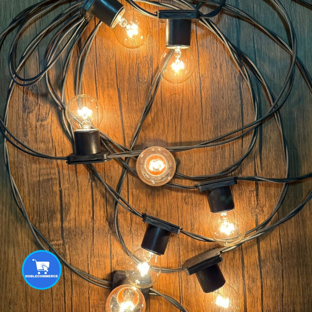 Varal de Luz Cordão Iluminação 15 Mts com Lâmpadas Inclusas em Oferta na Shopee