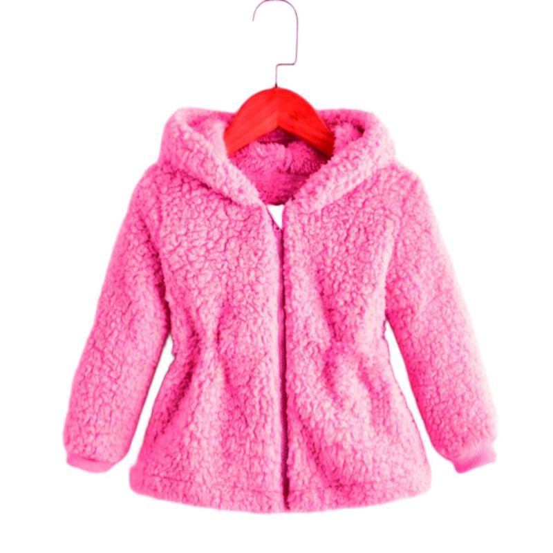 blusa de frio infantil jaqueta casaco teddy inverno tedi algodão capuz touca ziper