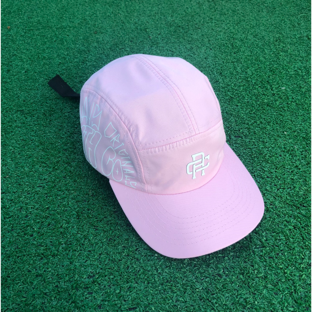 Boné Five Panel Anth Co Original Strapback Aba Reta Tag Lateral Rosa - Acompanha Adesivos