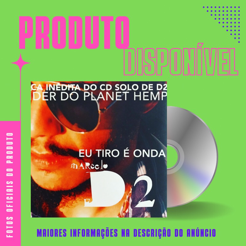 CD SINGLE MARCELO D2 (PLANET HEMP) - EU TIRO É ONDA