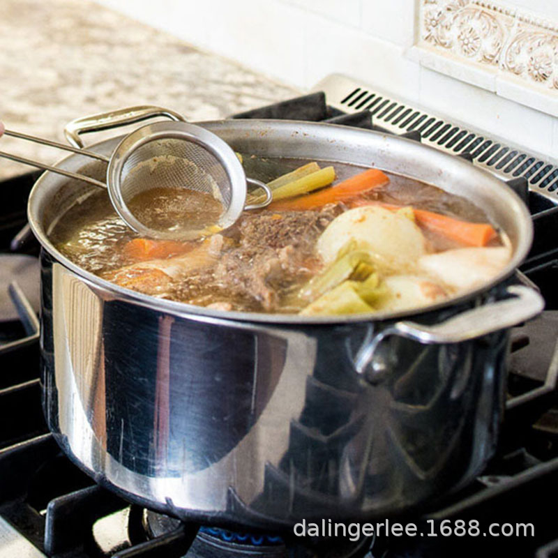 Kit 3 Peneira Coador De Peneiras Aço Inoxidável Para Cozinha Peneira De Cozinha