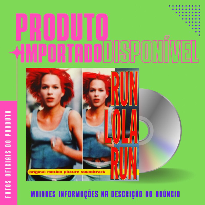 CD IMPORTADO TRILHA SONORA RUN LOLA RUN (CORRA LOLA CORRA) - ORIGINAL MOTION PICTURE SOUNDTRACK
