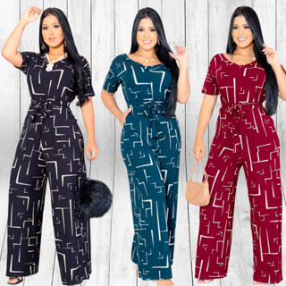Macacão Pantalona Geométrico: O Toque Fashion que Faltava no seu Guarda-Roupa