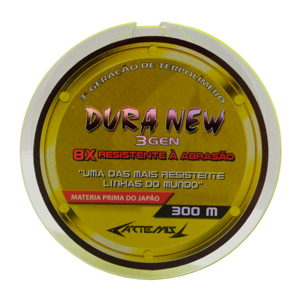 Linha Monofilamento Artemis Dura New 8x 3 GEN 300m - Amarela