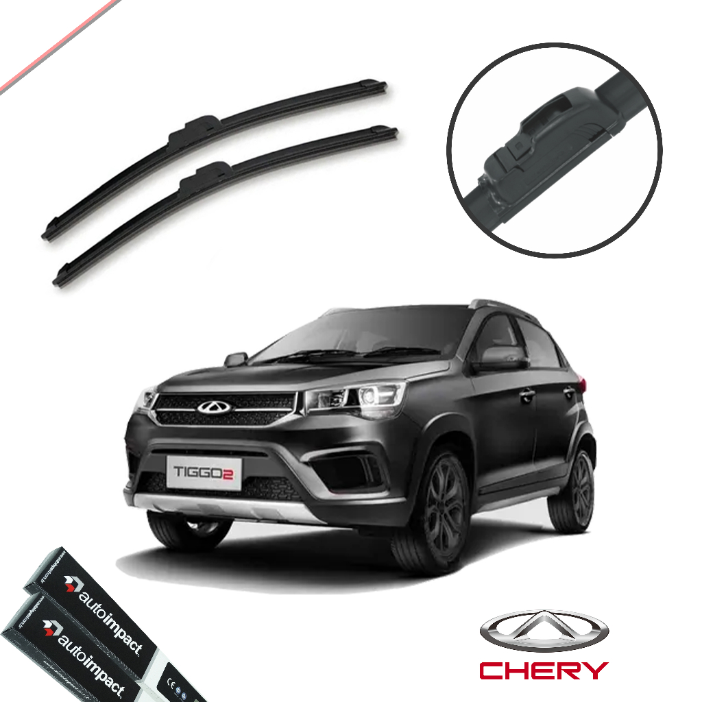 Par Paleta Parabrisa Dianteiro Original Chery Tiggo 2 2018 a 2023 Limpador Aerofit Palheta