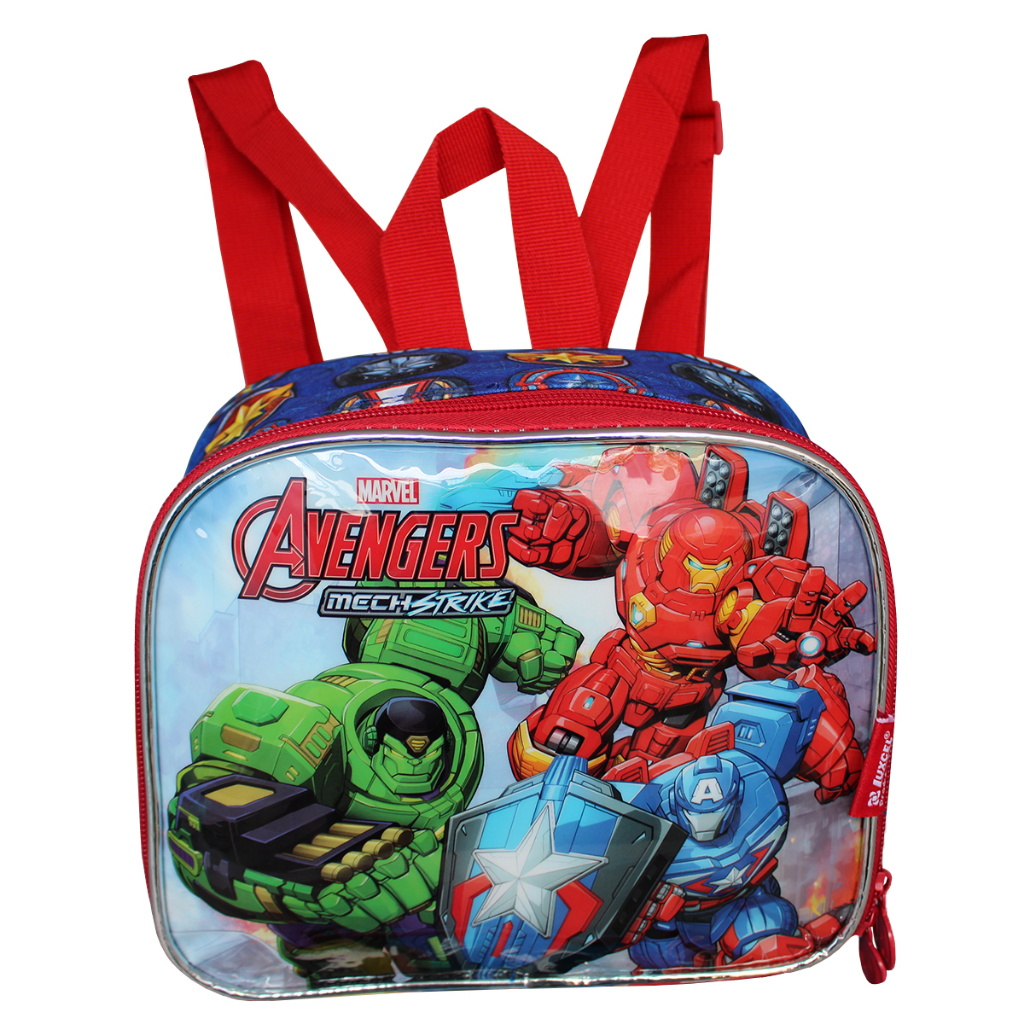 Lancheira Escolar Infantil Térmica Merendeira Dos Vingadores Marvel Avengers Hulk Capitão América Homem De Ferro
