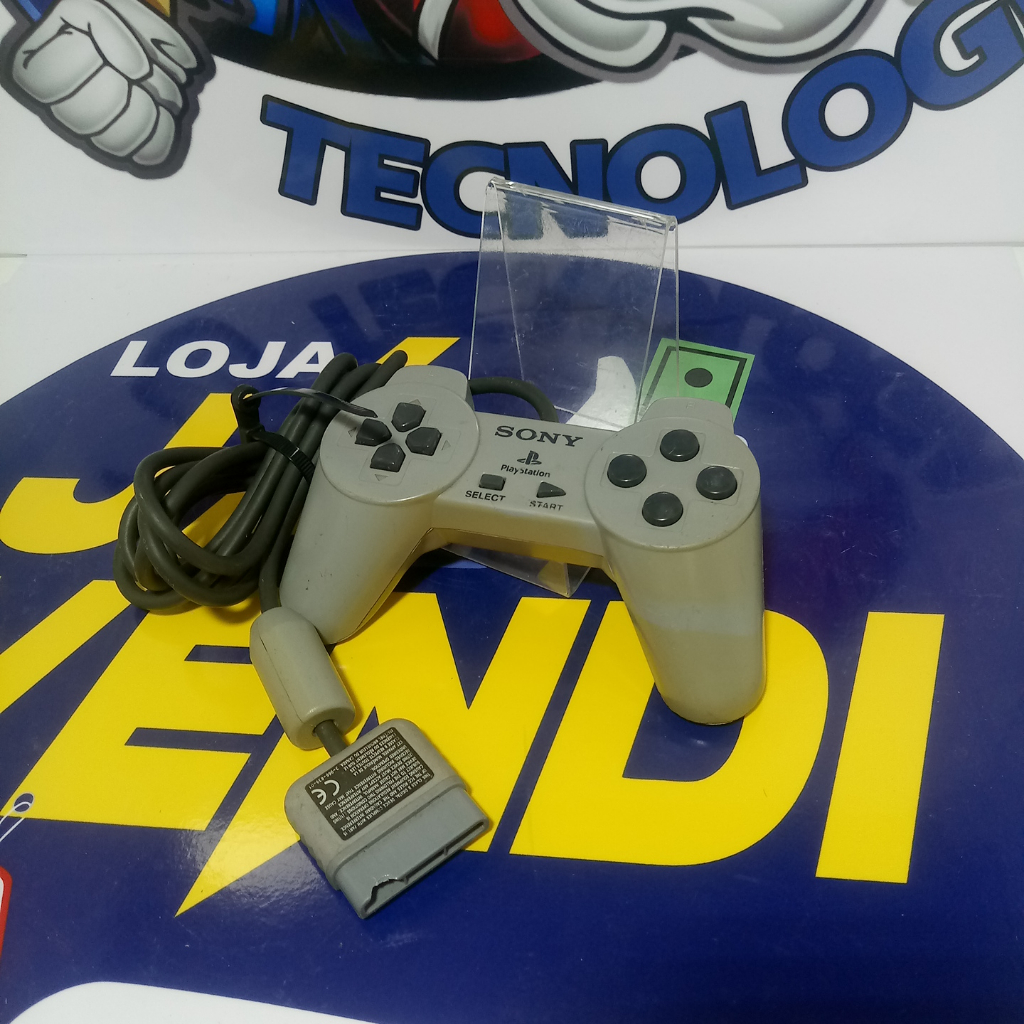 sucata defeito Playstation 1 Controle Clássico Original com detalhes