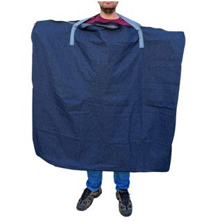 Bolsa Sacolao Jeans Gigante 120x120 Enorme Bolsa para Mudança Sacoleiro Sacoleira