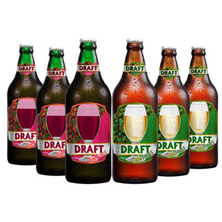 Kit 3 Chops de Vinho Draft 600ml - Escolha os Sabores