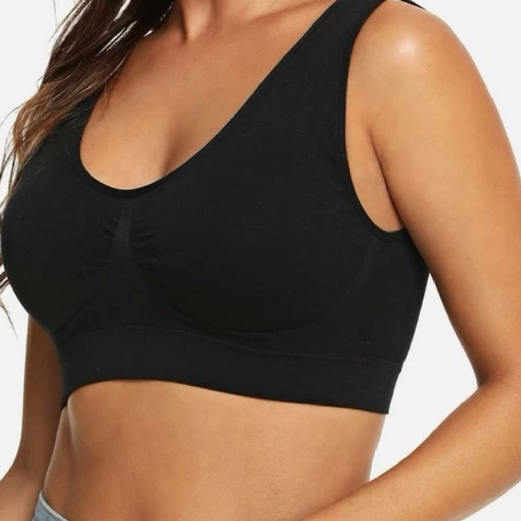 Sutiã Top tipo regata com bojo CORES E/OU ESTAMPA SORTIDAS/ALEATÓRIA BELLUS em Oferta na Shopee