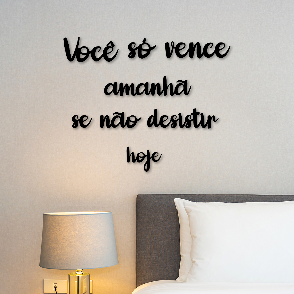 Promoção Letreiro Quadro de Parede em MDF 3mm Vence 40x58cm