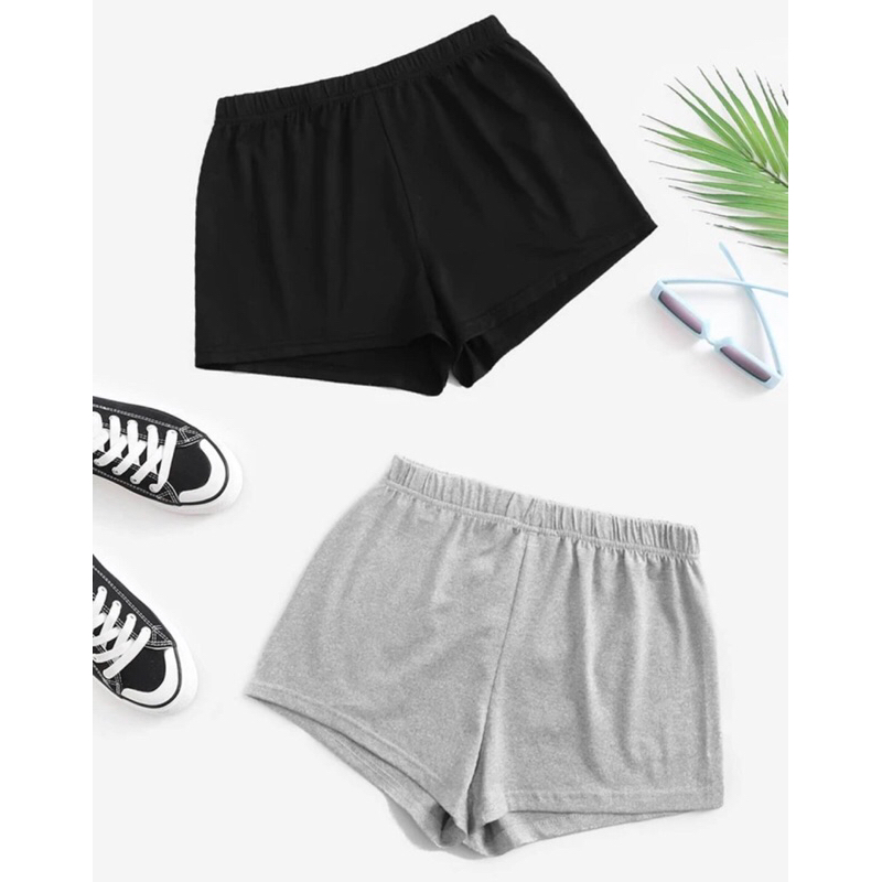 Kit 2 Shortinho Malha básico do P ao Plus Size em Oferta na Shopee