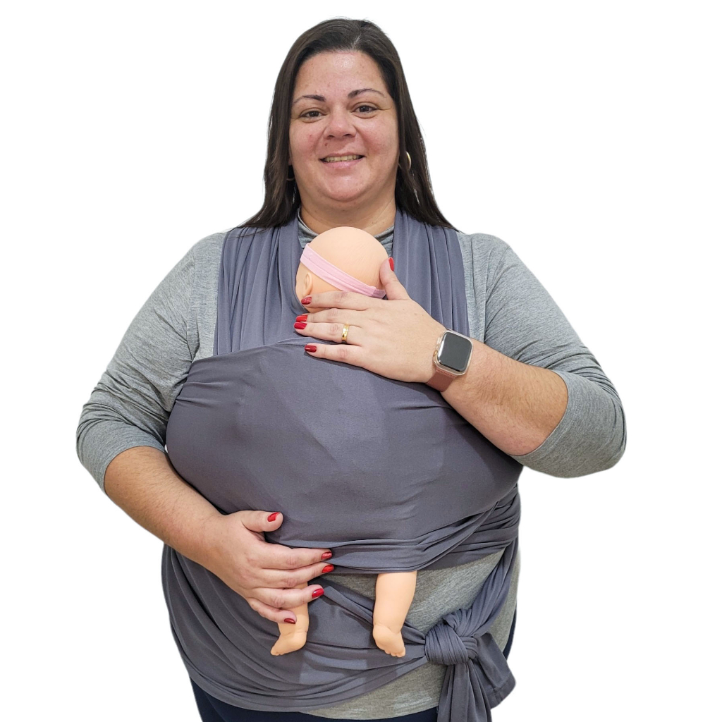 Sling Plus Size Wrap Faixa Malha 7 Metros GG Com Elasticidade
