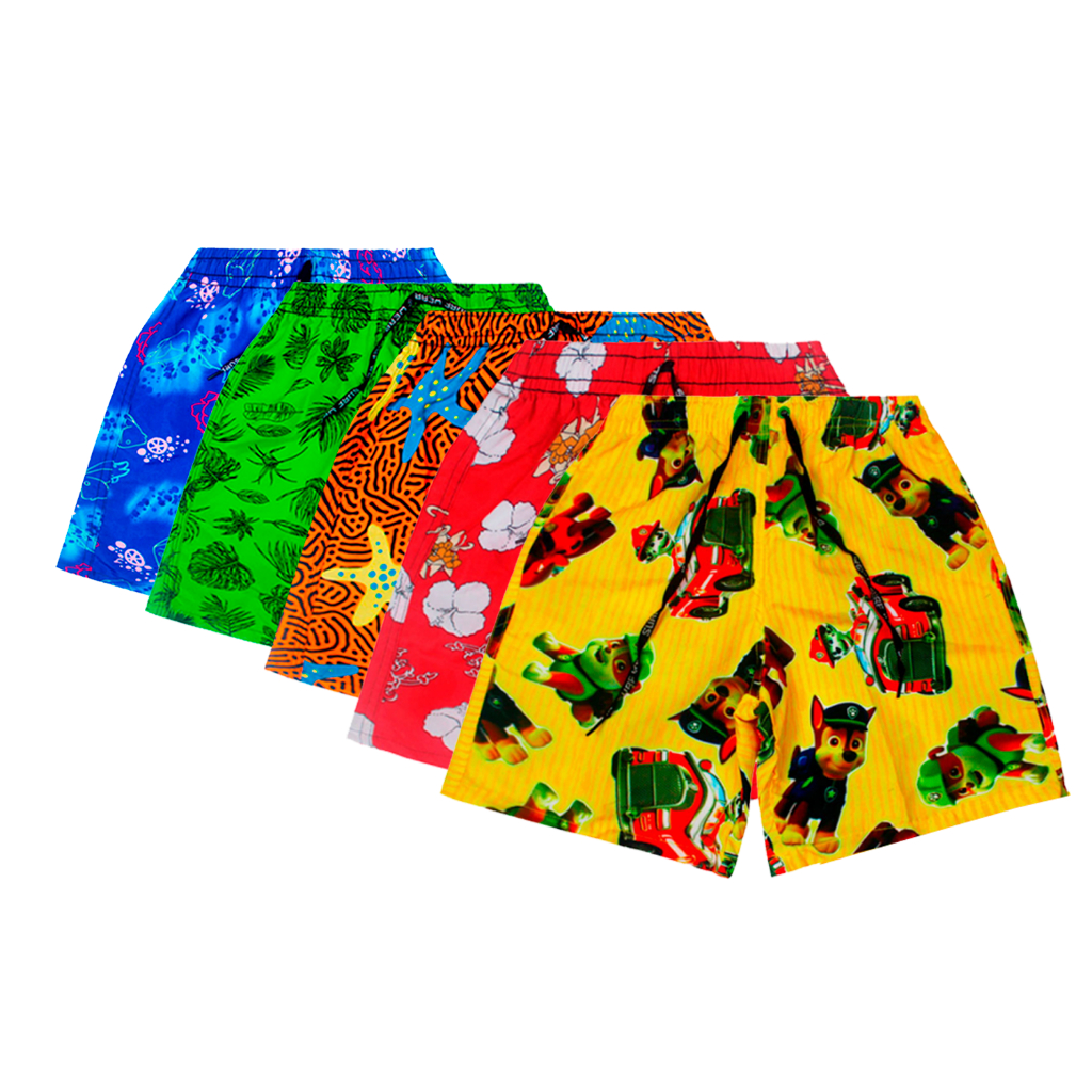 calçao infantil tactel Bermuda Estampadas Infantil Garotos short menino