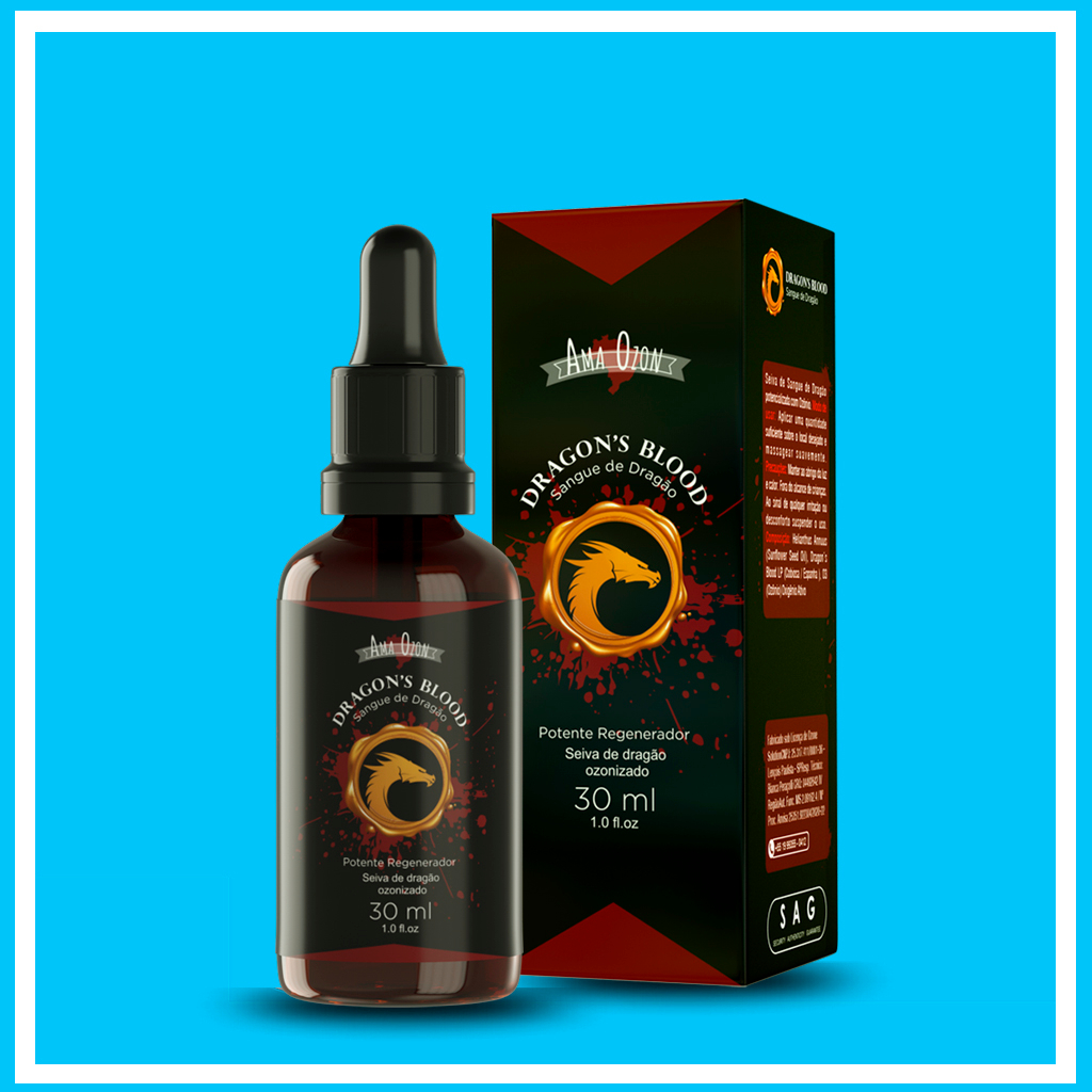 Seiva Sangue De Dragao Potencializada com Ozonio AmaOzon Ozonizado Regenerador 30ML