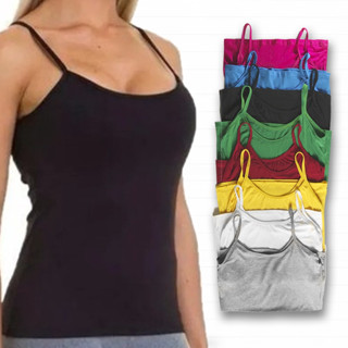 Regatinha Casual Básica Feminina Viscolycra Com Variadas Cores