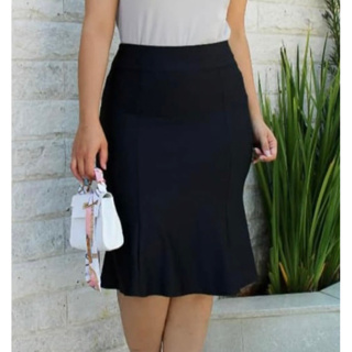 Saia evasê godê em crepe lisa e estampadas moda evangélica disponivel Plus Size em Oferta na Shopee