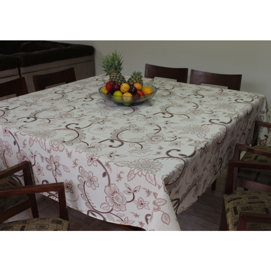 Toalha de Mesa Quadrada em Tecido Linhão Estampado /Liso 1,80m X 1,80m Sala/Jantar em Oferta na Shopee