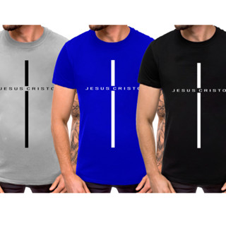 Camiseta T-shirt Masculina Blusa Jesus Cristo - Atacado Revenda