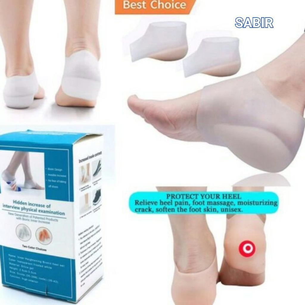 Gel Invisível Aumento Da Altura Do Salto Capa Protetores Confortáveis Palmilha De Silicone Interna em Oferta na Shopee