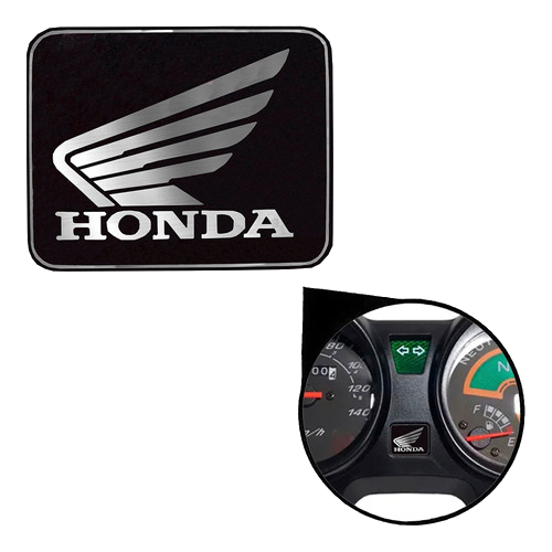 Adesivo Emblema Painel Honda Quadrado Unidade Logo