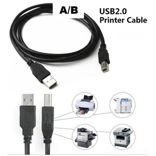 Cabo Extensor Para Impressora Usb 2.0 Am/bm 1,5 Metros